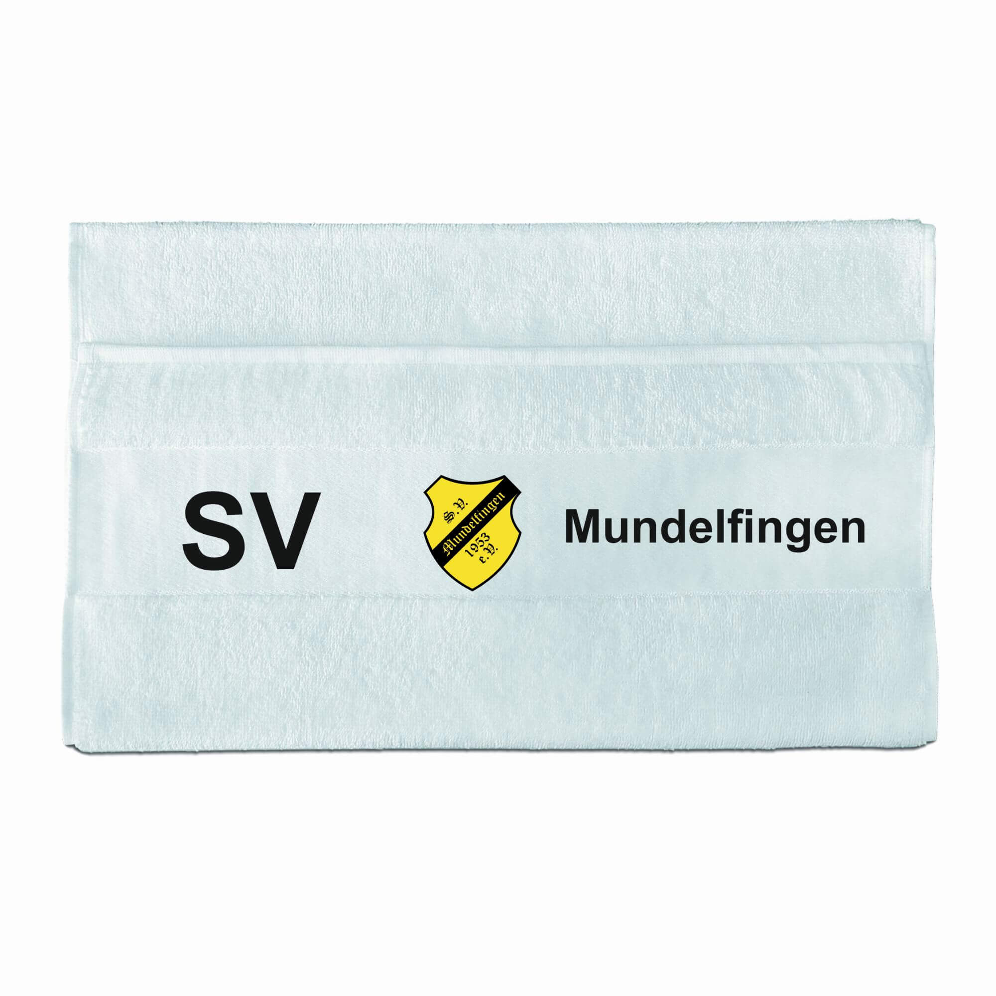 Walkfrottier-Handtuch SV Mundelfingen weiß 67x140cm
