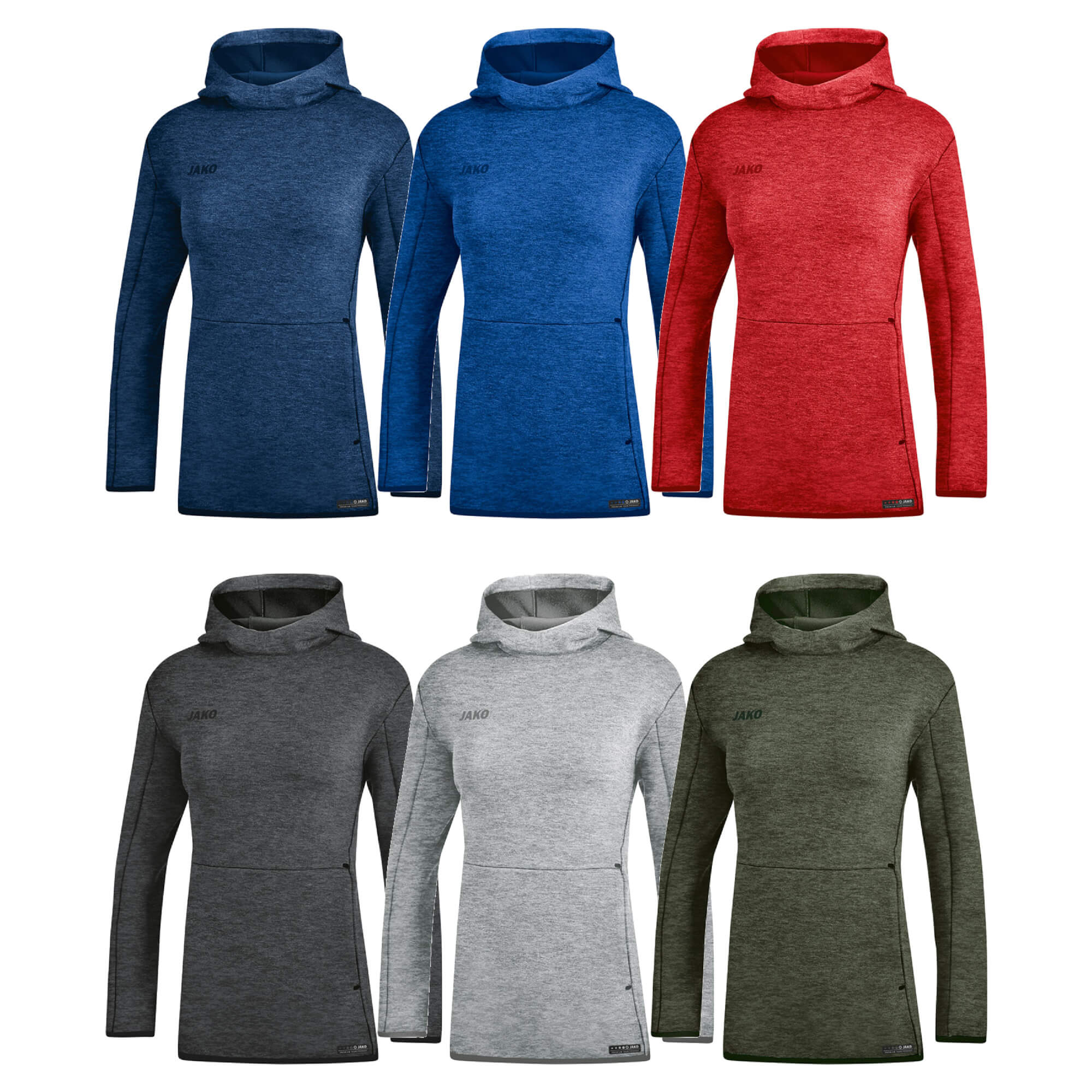 JAKO Damen Kapuzen-Sweatshirt Premium Basics 6729